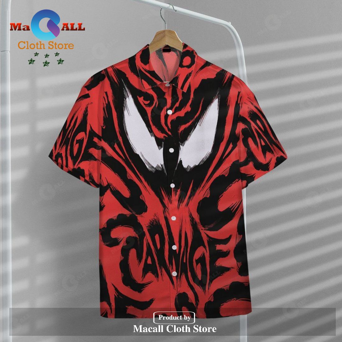 MV Venom Carnage Red Symbiote Aloha Hawaiian Shirt MV Venom Carnage Red Symbiote Aloha Hawaiian Shirt