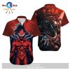 MV Venom Venom Versus Riot Fighting Black Aloha Hawaiian Shirt