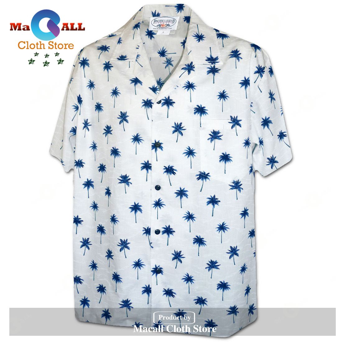 Palm Tree Grove Blue and Shorts Hawaiian Shirt Palm Tree Grove Blue and Shorts Hawaiian Shirt
