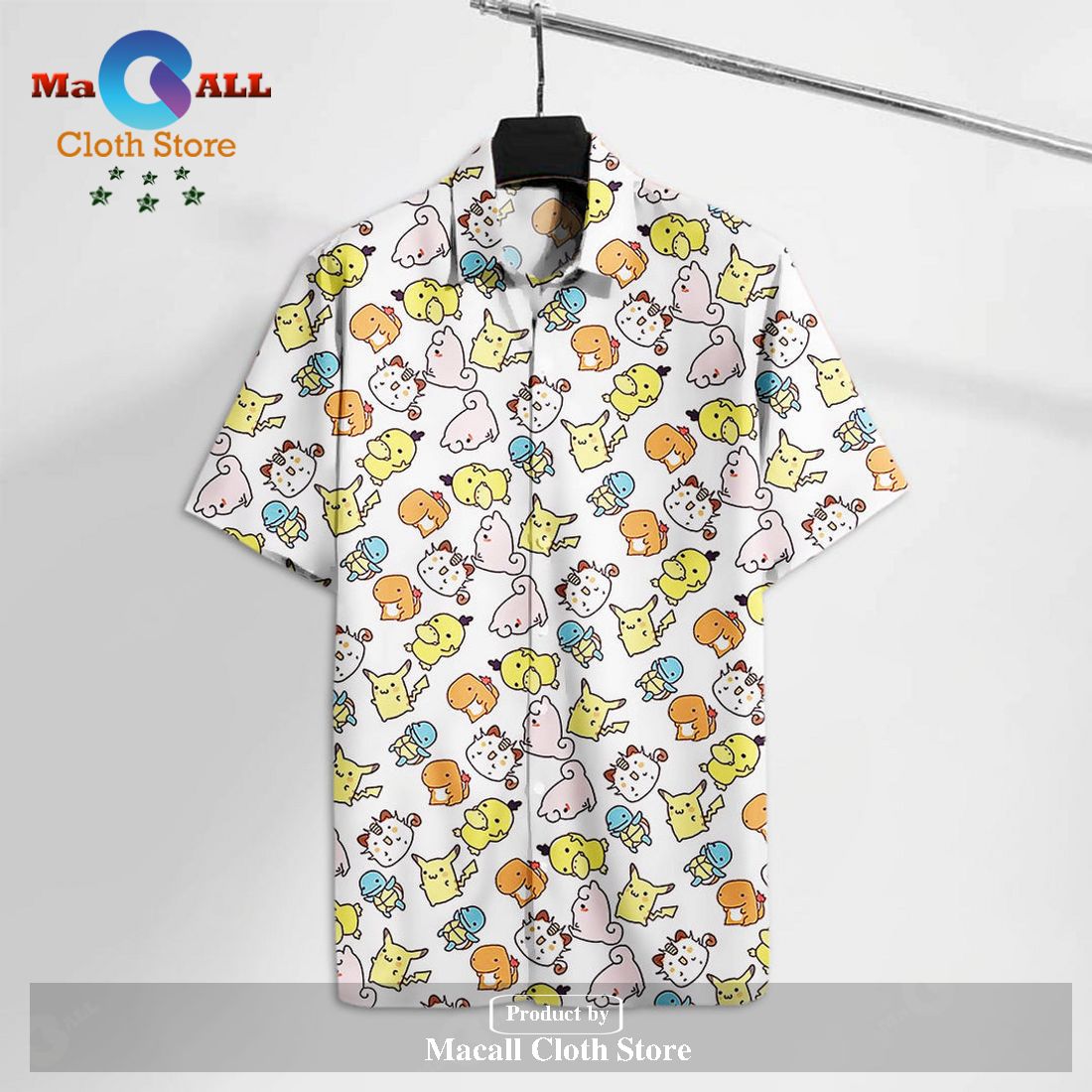 PK Adorable Poke Pika Chibi T Cute High Quality Hawaiian Shirt PK Adorable Poke Pika Chibi T Cute High Quality Hawaiian Shirt