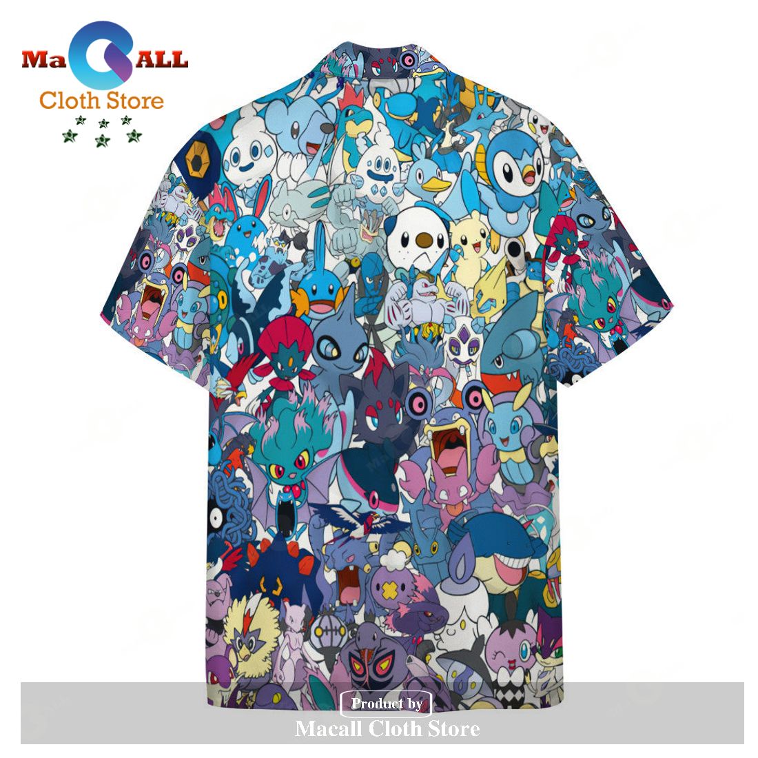 Pokemon All The Water Pokemon Pokemon Hawaiian Shirt Pokemon All The Water Pokemon Pokemon Hawaiian Shirt