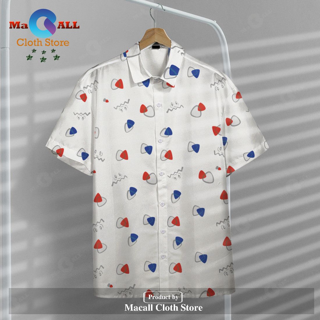 Pokemon Togepi Egg Pattern White Pokemon Hawaiian Shirt Pokemon Togepi Egg Pattern White Pokemon Hawaiian Shirt
