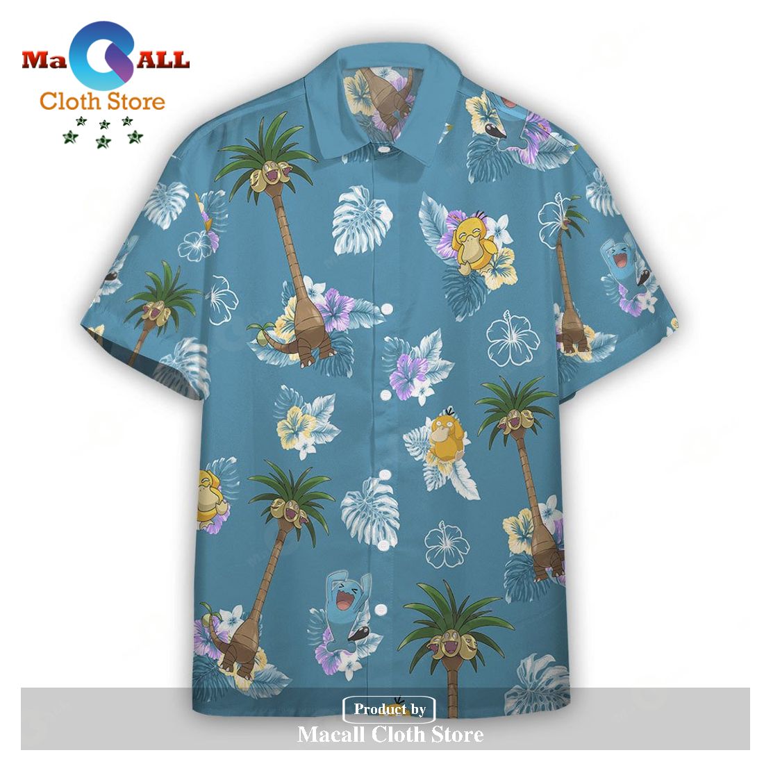 Magikarp Tropical Beach Hawaiian Shirt - Lelemoon