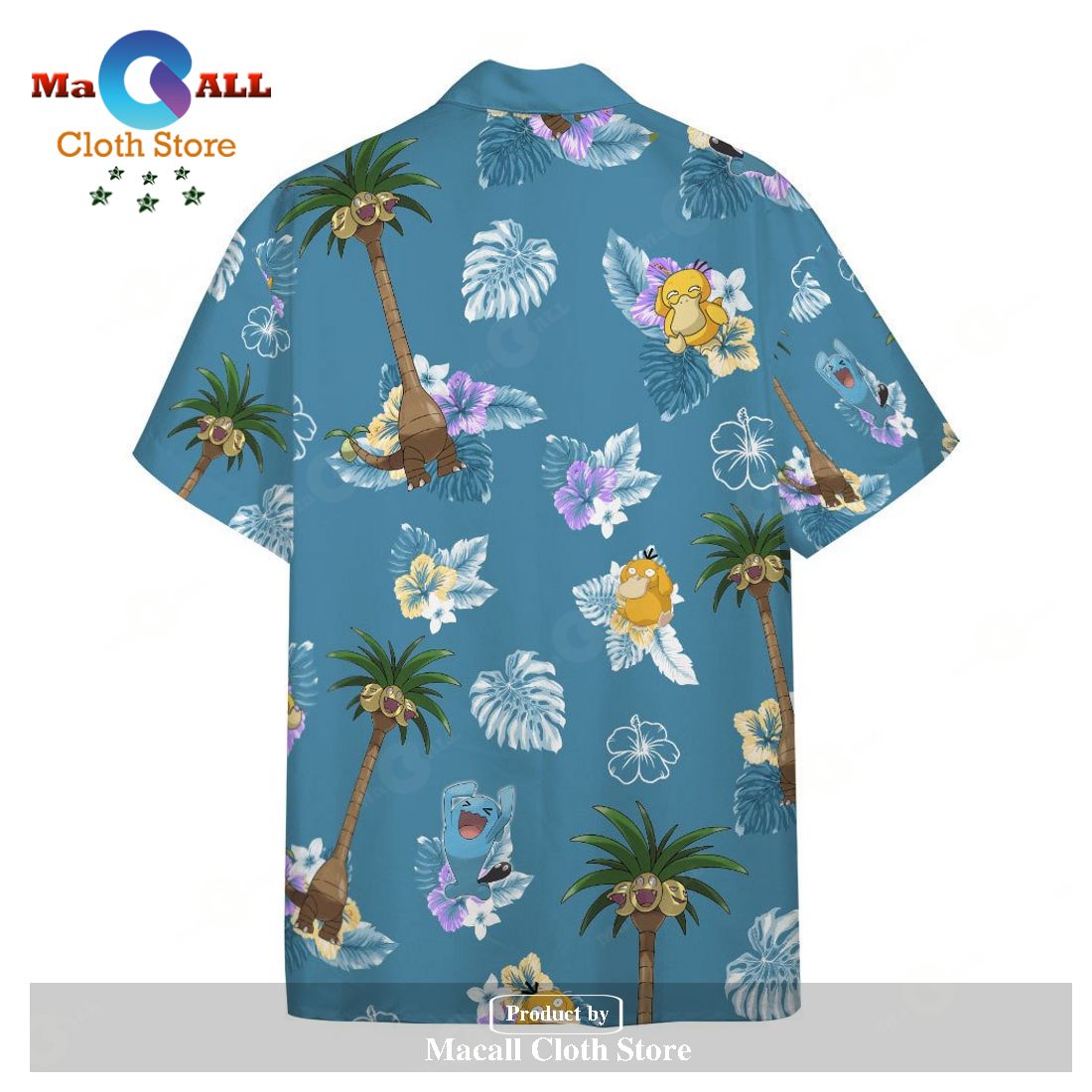 Pokemon Tropical Alolan Exeggutor Pokemon Hawaiian Shirt - Macall Cloth ...