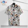 S.Ghibli Spirited Aways No Face Kashira Red Hawaiian Shirt