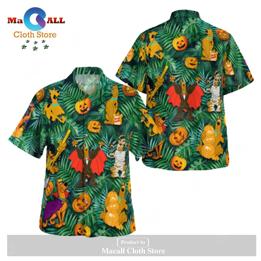 Scooby-Doo Scooby-Doo Halloween Disguise Hawaiian Shirt Scooby-Doo Scooby-Doo Halloween Disguise Hawaiian Shirt