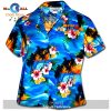 Sunset Waikiki Red Fitted Women’s and Shorts Hawaiian Shirt