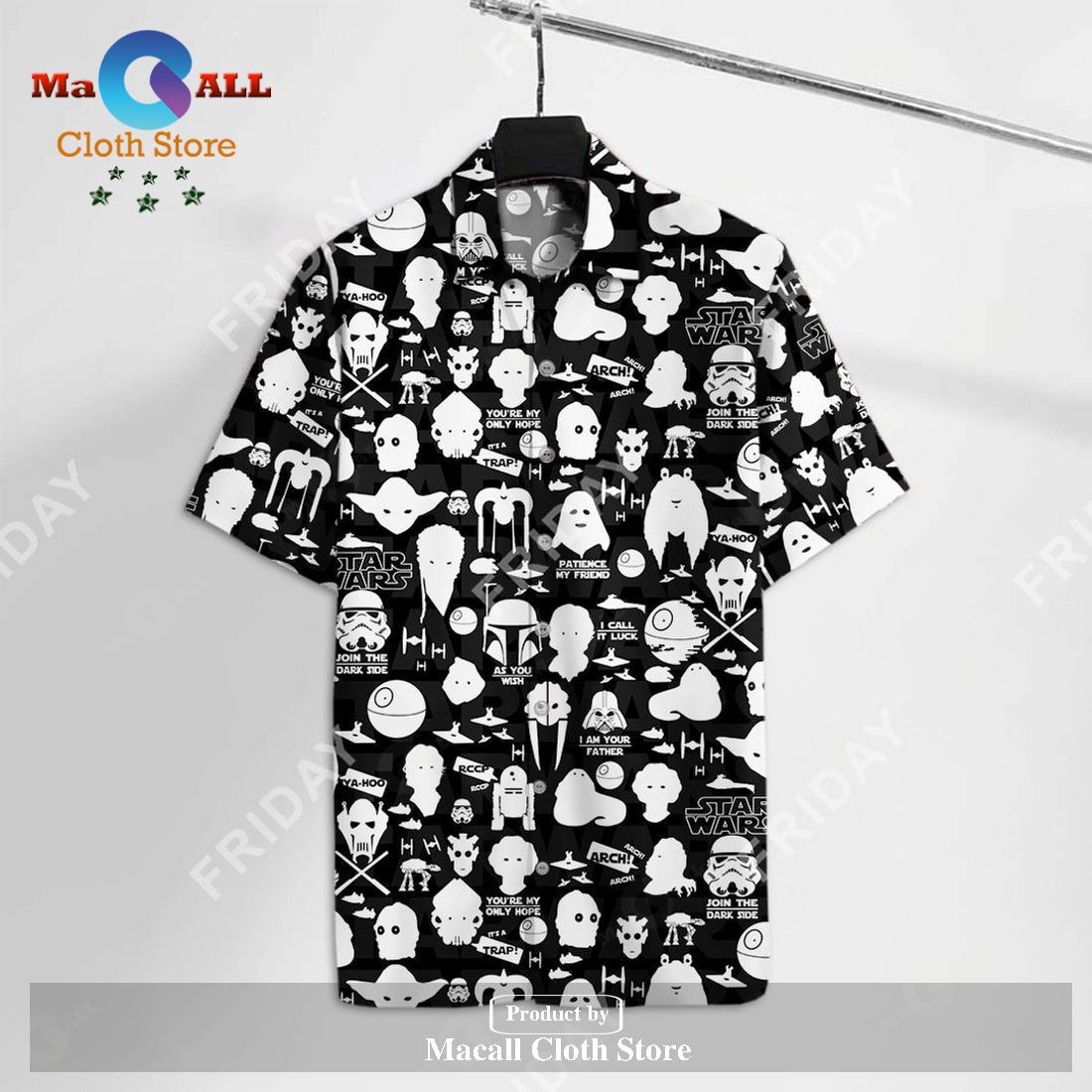 SW Character Quote T Cool High Quality SW Hawaiian Shirt