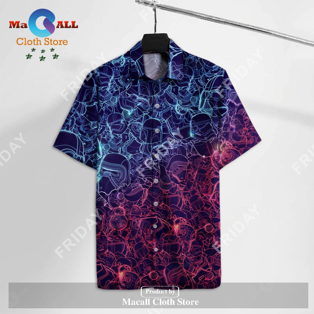 SW SW Color Characters Cool Awesome SW Hawaiian Shirt
