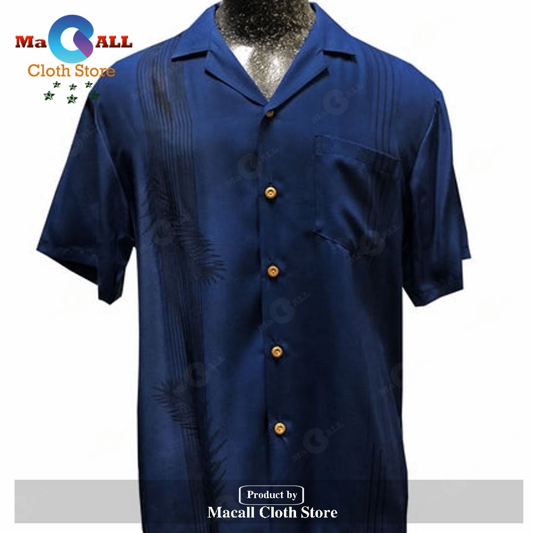 Tropic Shadow Navy and Shorts Hawaiian Shirt Tropic Shadow Navy and Shorts Hawaiian Shirt