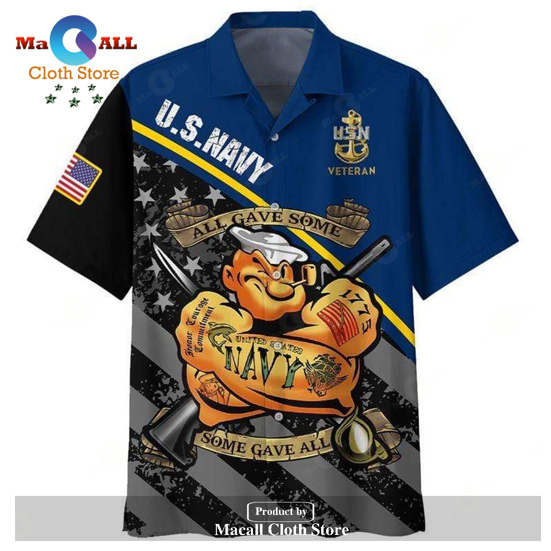 US Navy Sailor All Gave Some, Some Gave All Aloha Hawaiian Shirt US Navy Sailor All Gave Some, Some Gave All Aloha Hawaiian Shirt