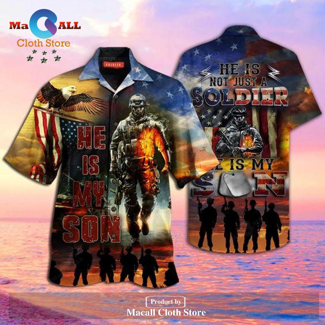 Veteran Proud Soldier Parents He Is Not Just A Soldier Hawaiian Shirt