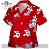 White Flower Blue Fitted Women’s and Shorts Hawaiian Shirt