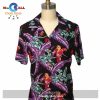 Women’s Jungle Bird Red _Magnum PI_ Camp Hawaiian Shirt and Shorts