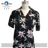 Women’s Junglebird Black Camp Hawaiian Shirt and Shorts