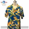 Women’s Watercolor Paradise Black Camp Hawaiian Shirt and Shorts