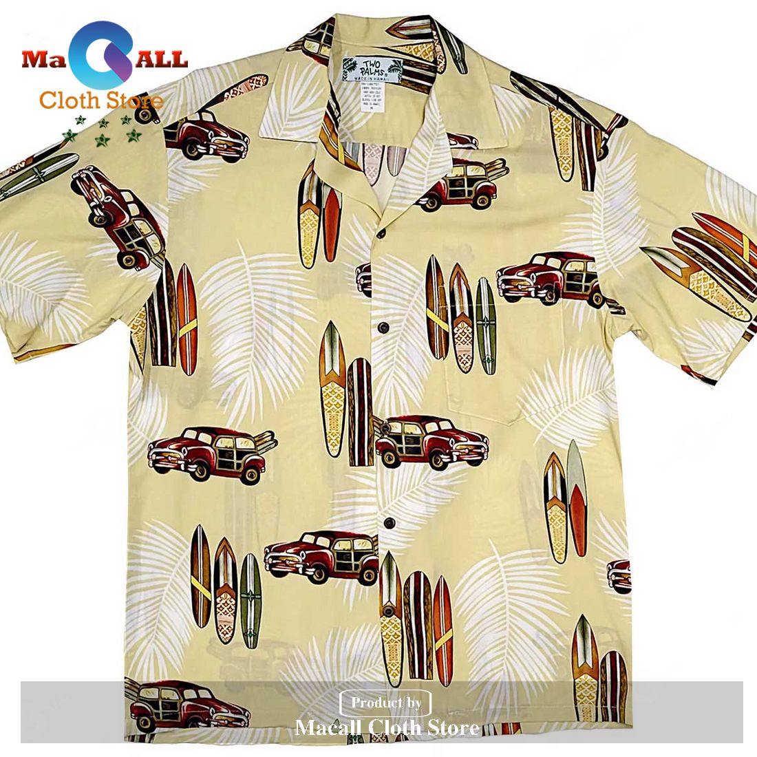 Woody - Beige Hawaiian Shirt and Shorts Woody - Beige Hawaiian Shirt and Shorts