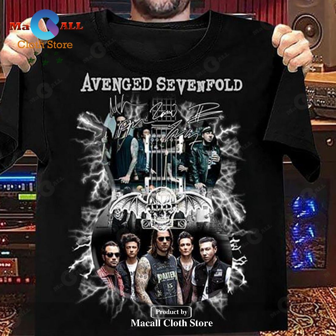 Avenged Sevenfod Guitar Unisex Classic T-Shirt Hoodie Sweatshirt Avenged Sevenfod Guitar Unisex Classic T-Shirt Hoodie Sweatshirt