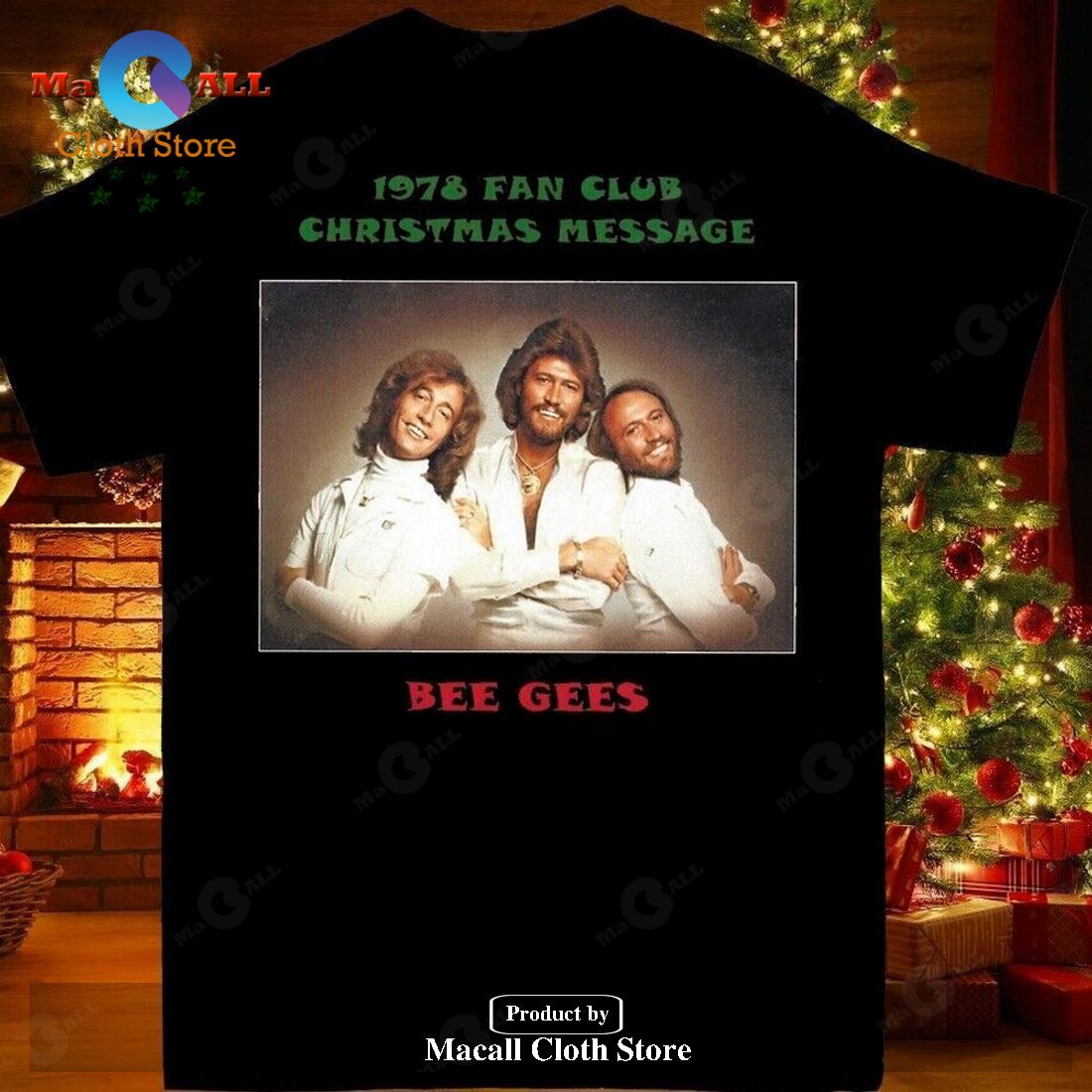 Bee Gees Christmas Unisex Classic T-Shirt Hoodie Sweatshirt