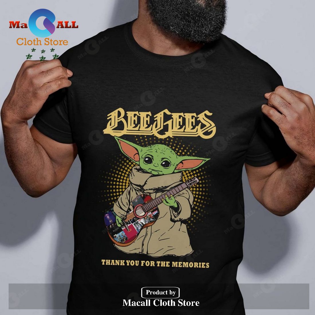 BEE GEES Yoda thank you for the memories Unisex Classic T-Shirt Hoodie Sweatshirt