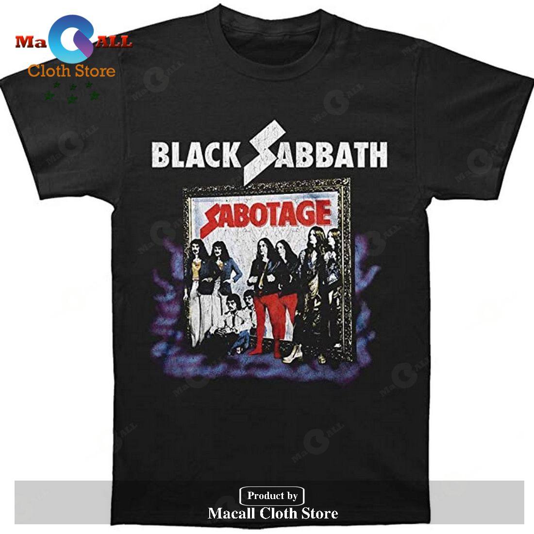 Black Sabbath Sabotage Unisex Classic T-Shirt Hoodie Sweatshirt