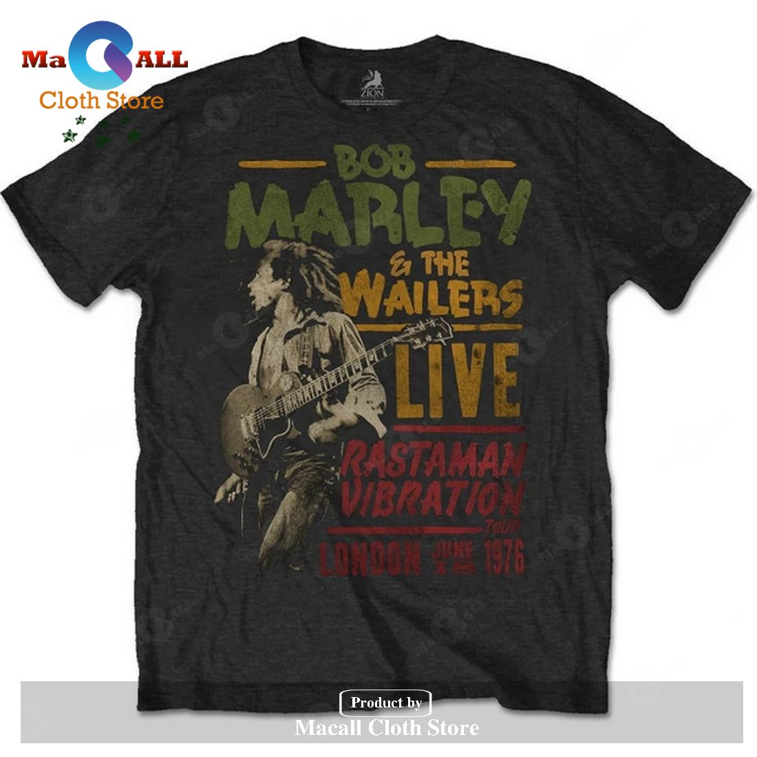 Bob Marley Unisex Classic Tee Trend T-Shirt Hoodie Sweatshirt