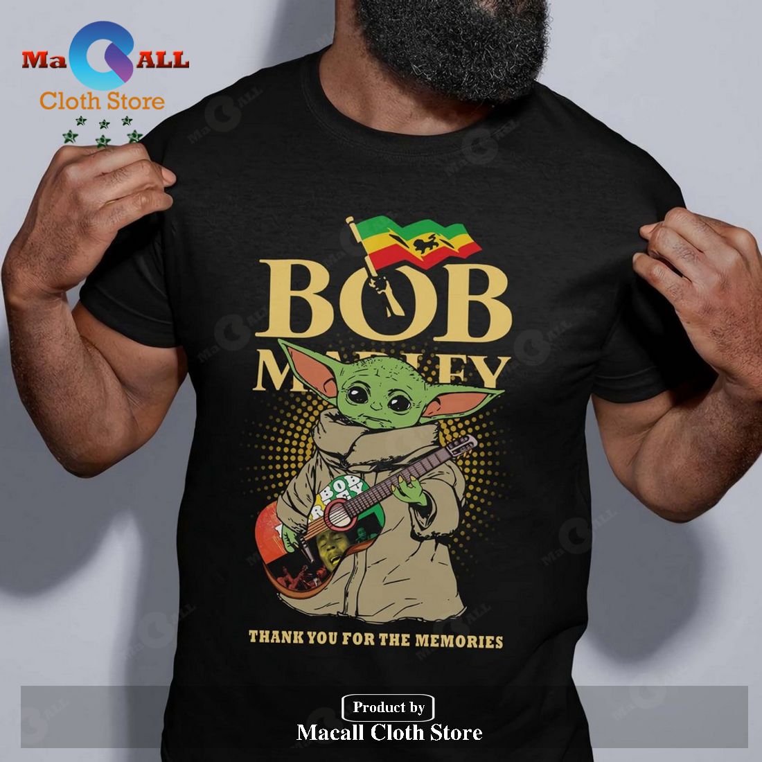 Bob Marley Yoda Thank You For The Memories Unisex Classic T-Shirt Hoodie Sweatshirt