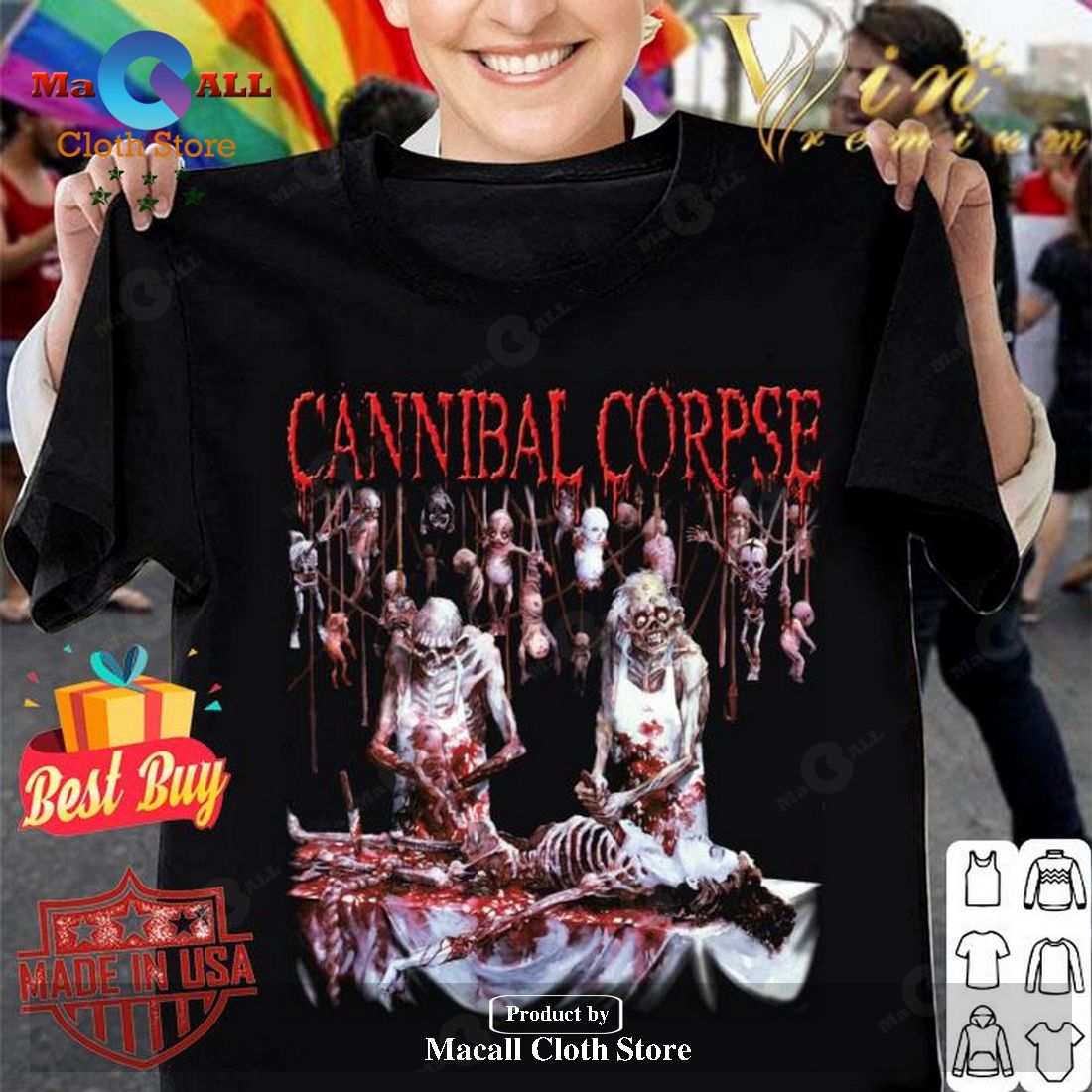 Cannibal Corpse Band Shirt Unisex Classic T-Shirt Hoodie Sweatshirt