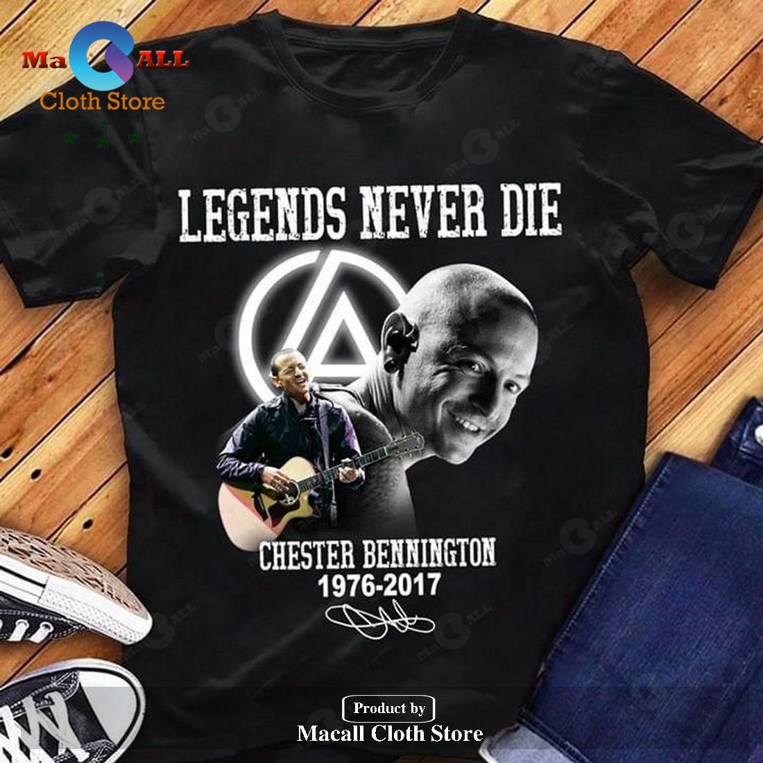 Chester Bennington Legends never die Unisex Classic T-Shirt Hoodie Sweatshirt