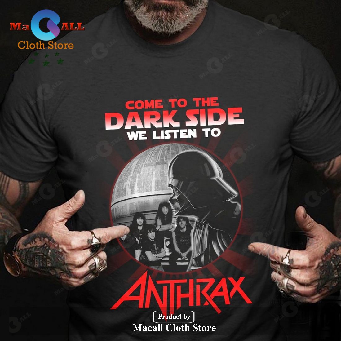 Come To The Dark Side We Listen To Anthrax Unisex Classic T-Shirt Hoodie Sweatshirt Come To The Dark Side We Listen To Anthrax Unisex Classic T-Shirt Hoodie Sweatshirt
