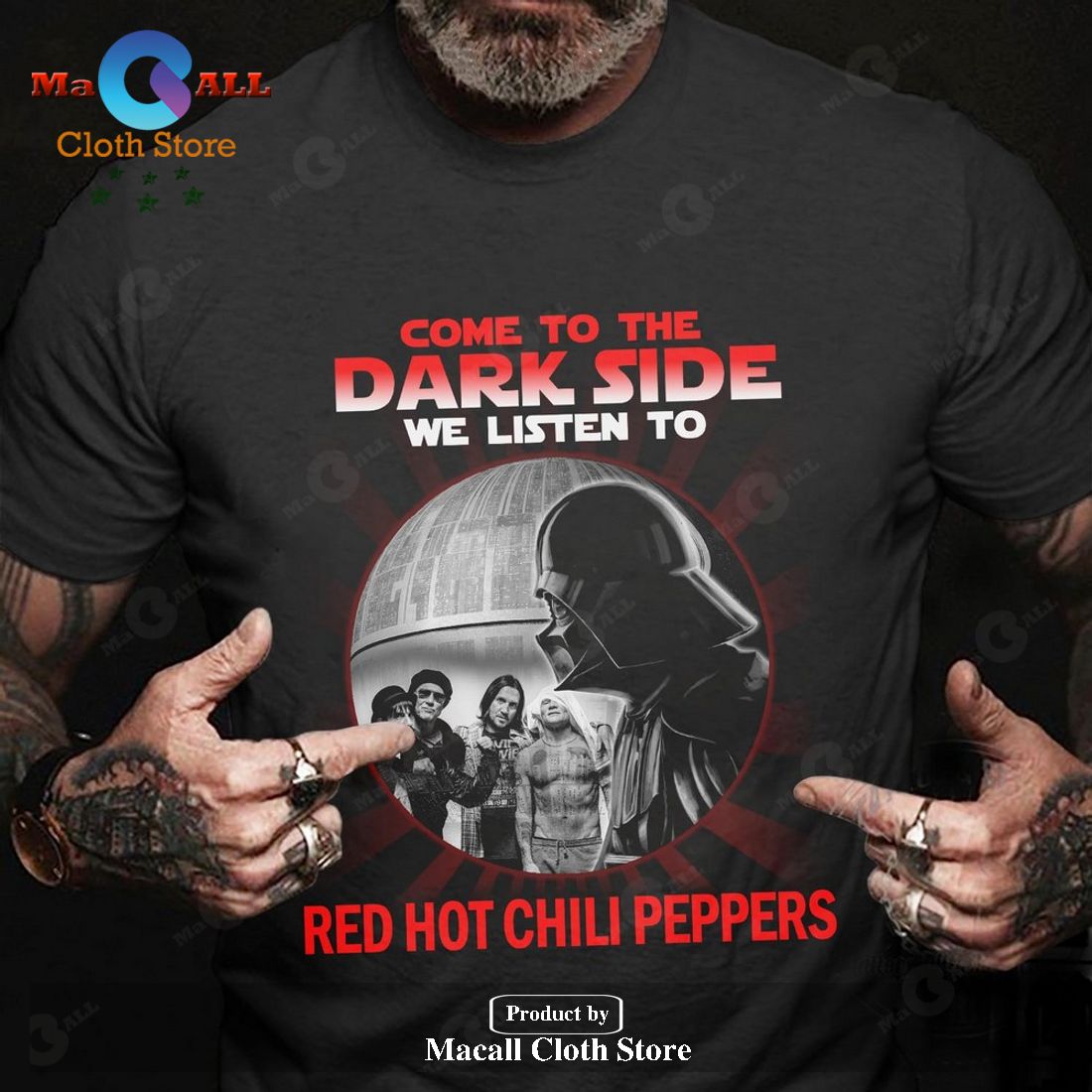 Come To The Dark Side We Listen To Red Hot Chili Peppers Unisex Classic T-Shirt Hoodie Sweatshirt