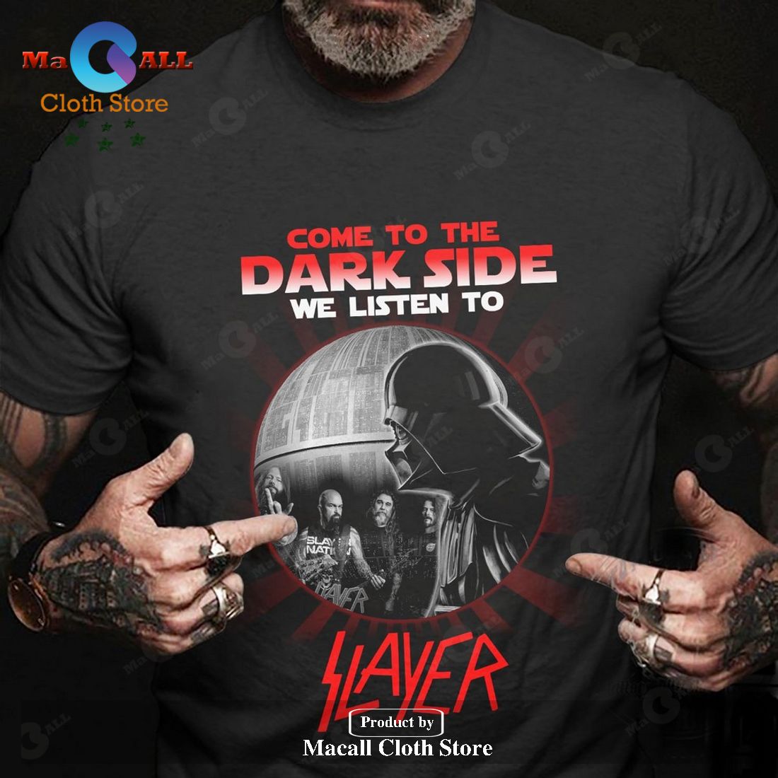 Come To The Dark Side We Listen To Slayer Unisex Classic T-Shirt Hoodie Sweatshirt