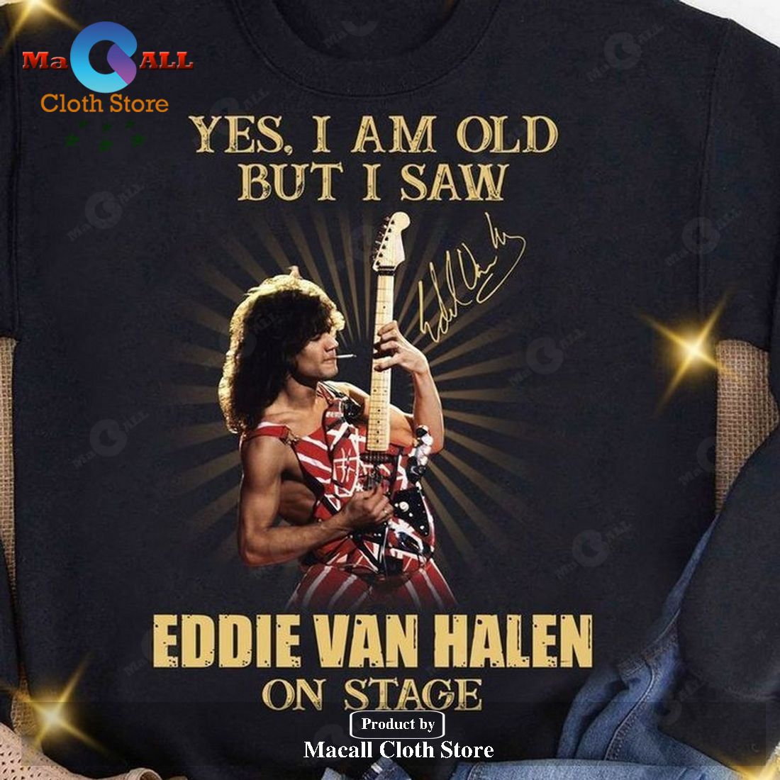 Eddie Van Halen Unisex Trend Classic T-Shirt Hoodie Sweatshirt