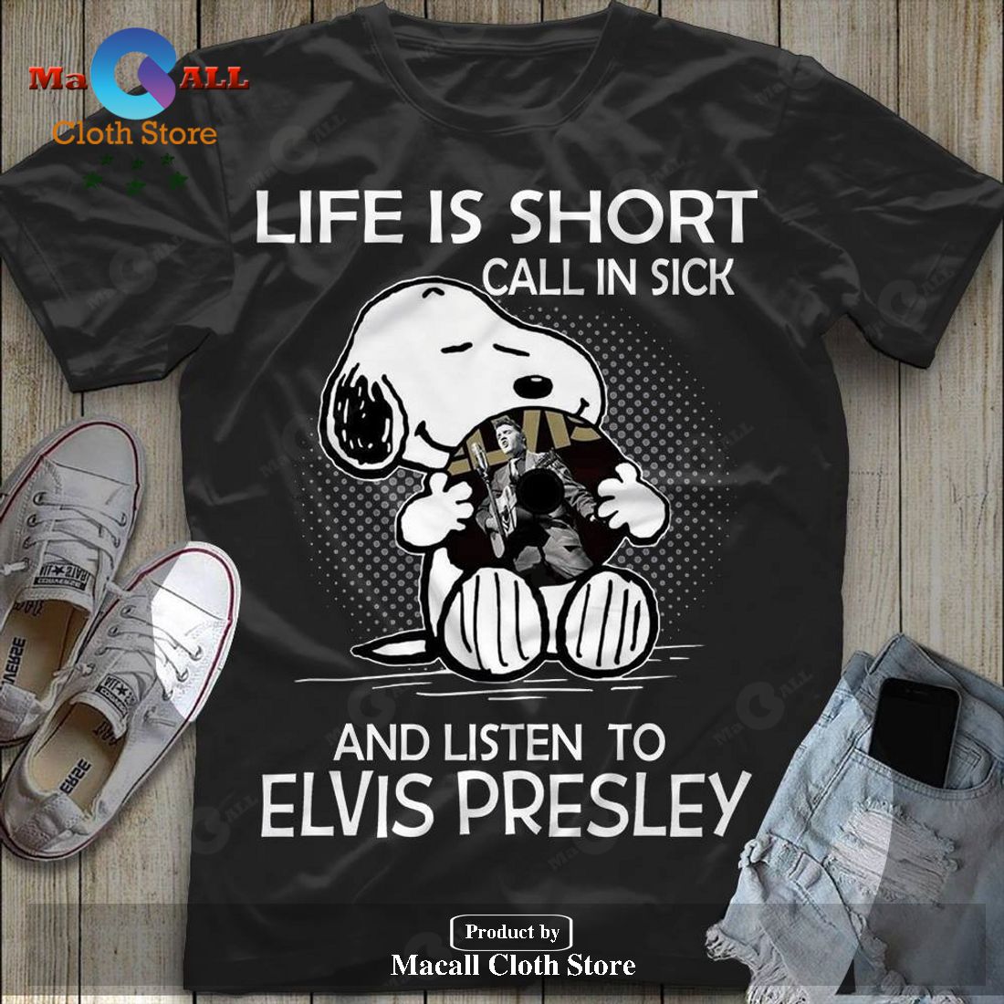 Elvis Presley Unisex Classic T-Shirt Hoodie Sweatshirt