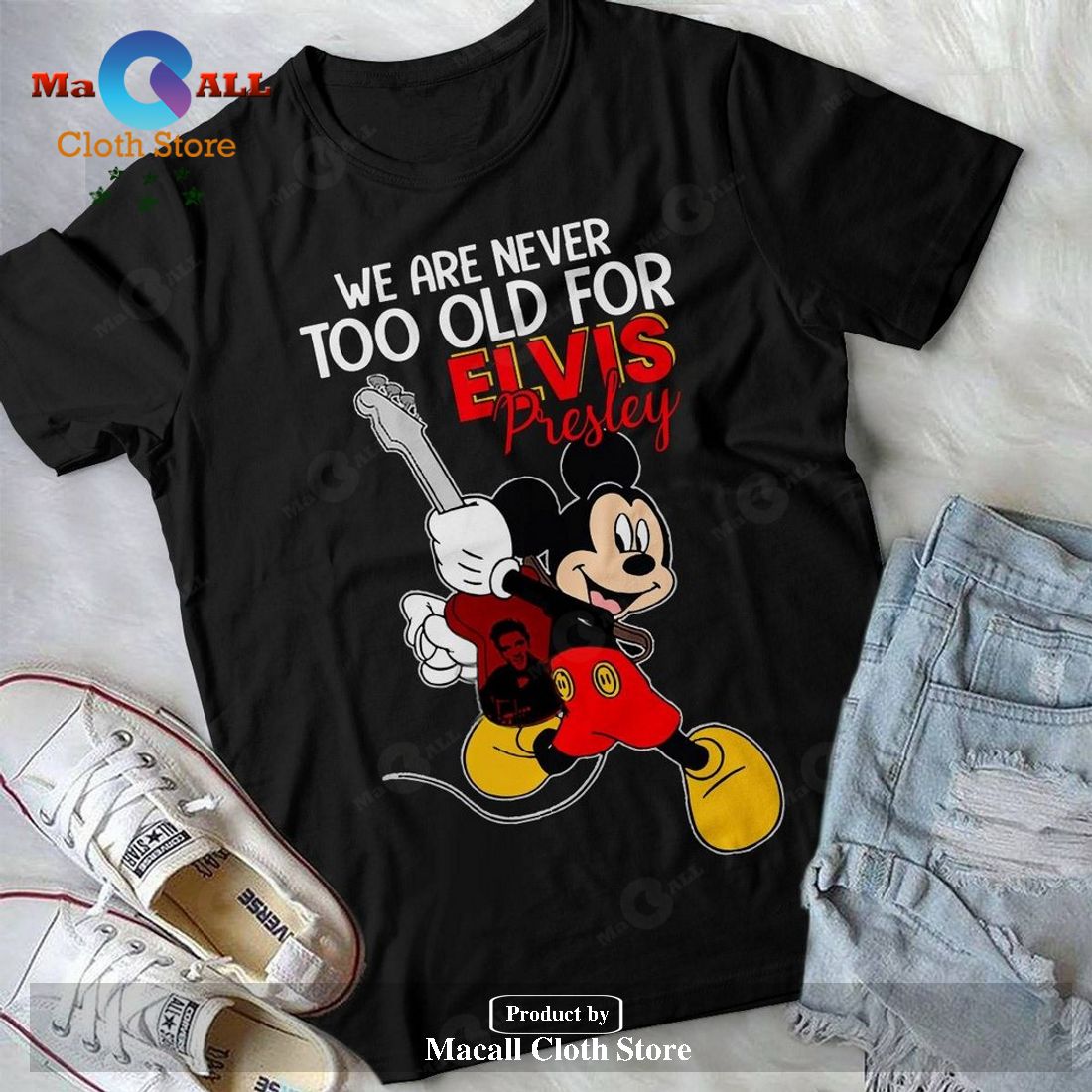 Elvis Presley Unisex Classic T-Shirt Hoodie Sweatshirt Tee Trend