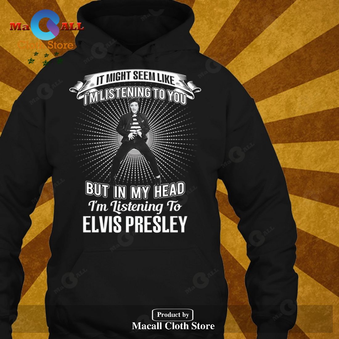 Elvis Presley Unisex Classic Tee Trend T-Shirt Hoodie Sweatshirt