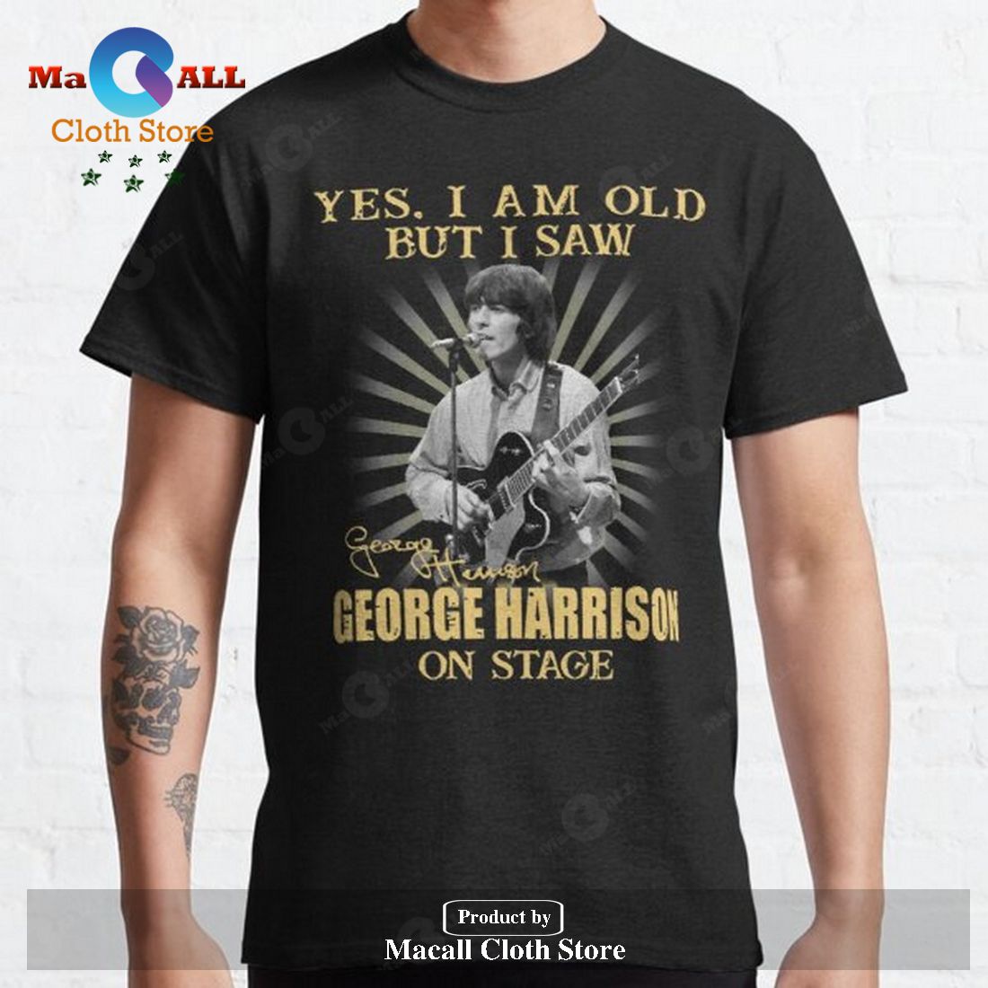 George Harrison Unisex Classic Tee T-Shirt Hoodie Sweatshirt