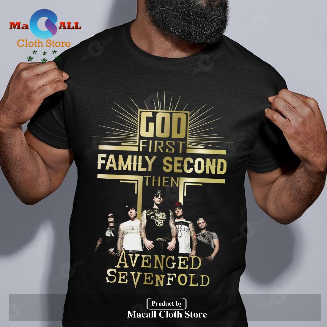 God First Family Second Then Avenged Sevenfold Unisex Classic T-Shirt Hoodie Sweatshirt