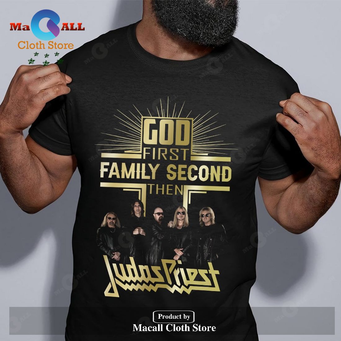 God First Family Second Then Judas Priest Unisex Classic T-Shirt Hoodie Sweatshirt God First Family Second Then Judas Priest Unisex Classic T-Shirt Hoodie Sweatshirt