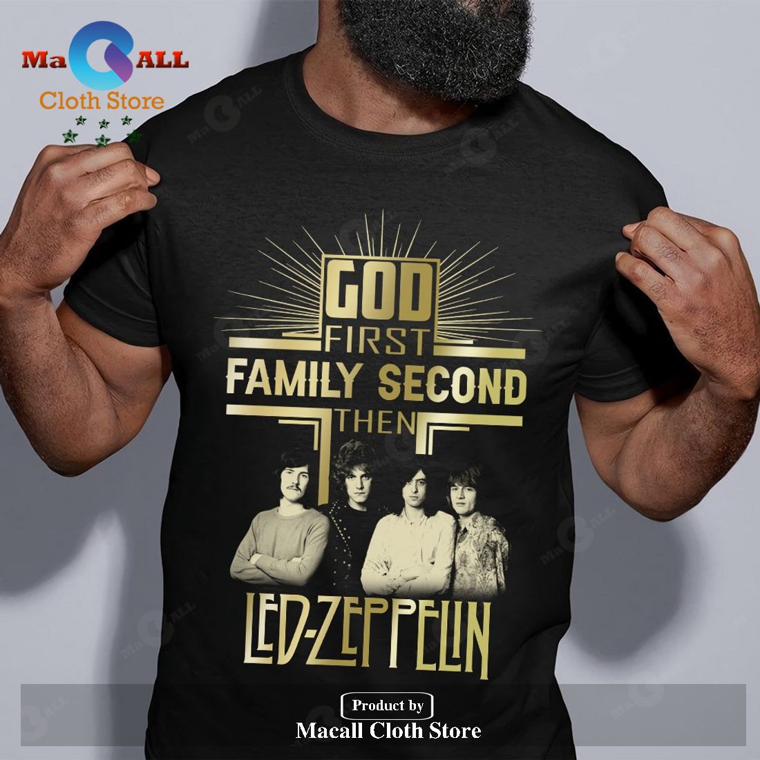 God First Family Second Then Led Zeppelin Unisex Classic T-Shirt Hoodie Sweatshirt God First Family Second Then Led Zeppelin Unisex Classic T-Shirt Hoodie Sweatshirt