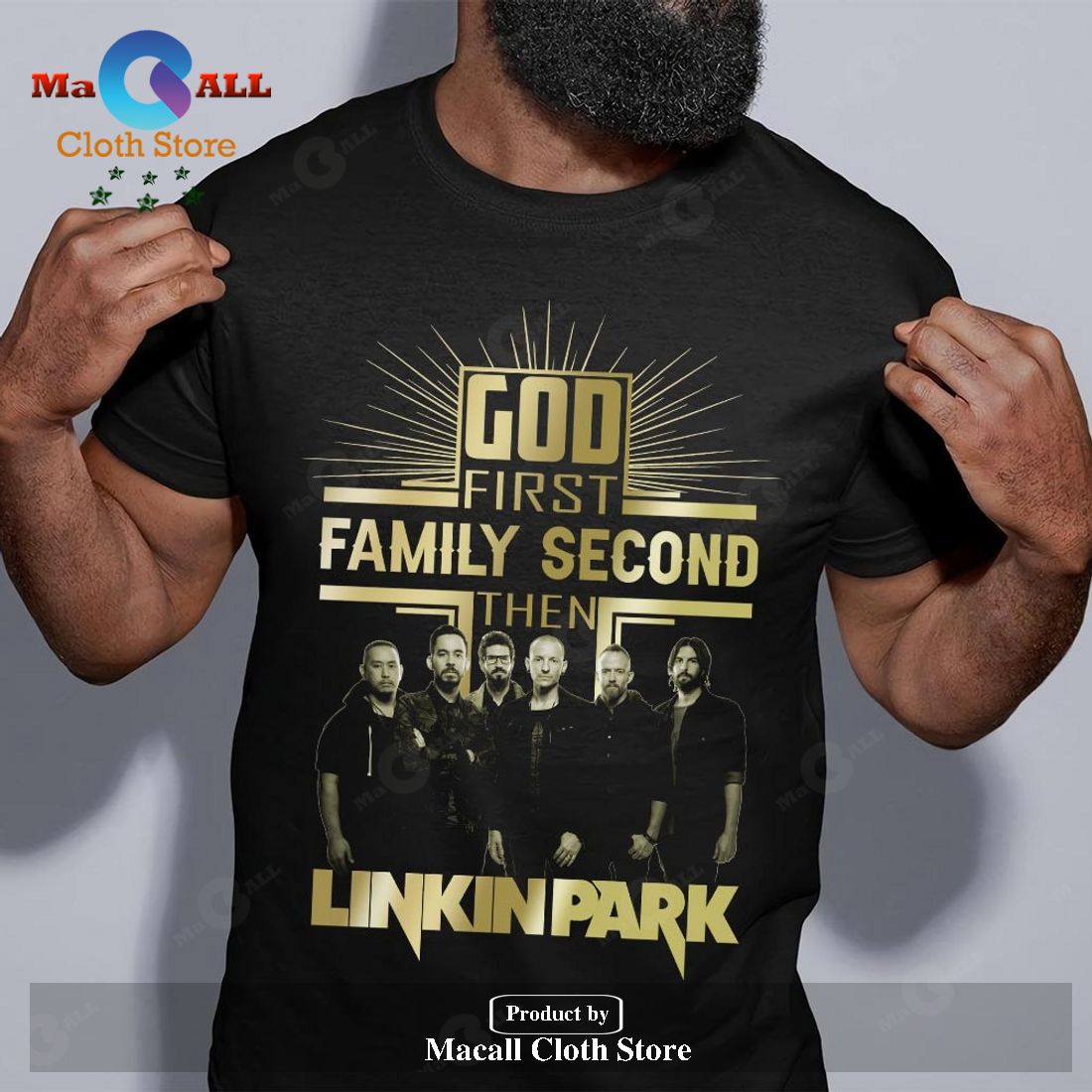 God First Family Second Then Linkin Park Unisex Classic T-Shirt Hoodie Sweatshirt God First Family Second Then Linkin Park Unisex Classic T-Shirt Hoodie Sweatshirt