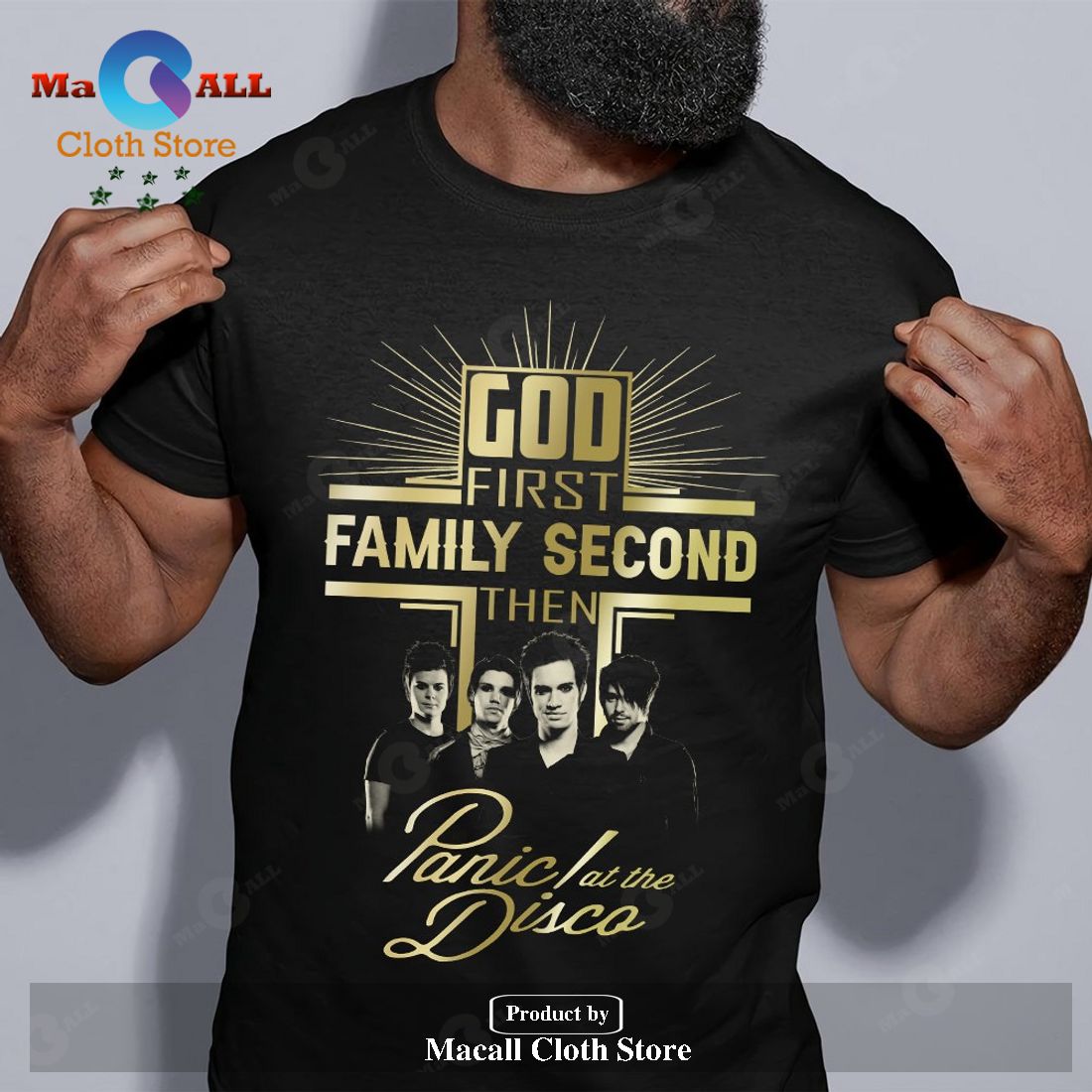 God First Family Second Then Panic at the Disco Unisex Classic T-Shirt Hoodie Sweatshirt God First Family Second Then Panic at the Disco Unisex Classic T-Shirt Hoodie Sweatshirt