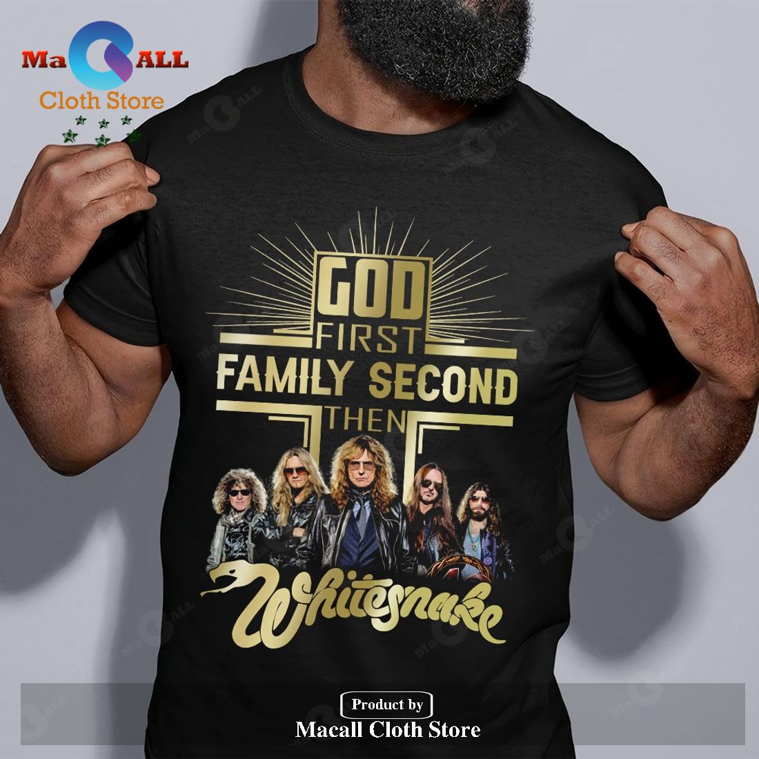 God First Family Second Then Whitesnake Unisex Classic T-Shirt Hoodie Sweatshirt God First Family Second Then Whitesnake Unisex Classic T-Shirt Hoodie Sweatshirt