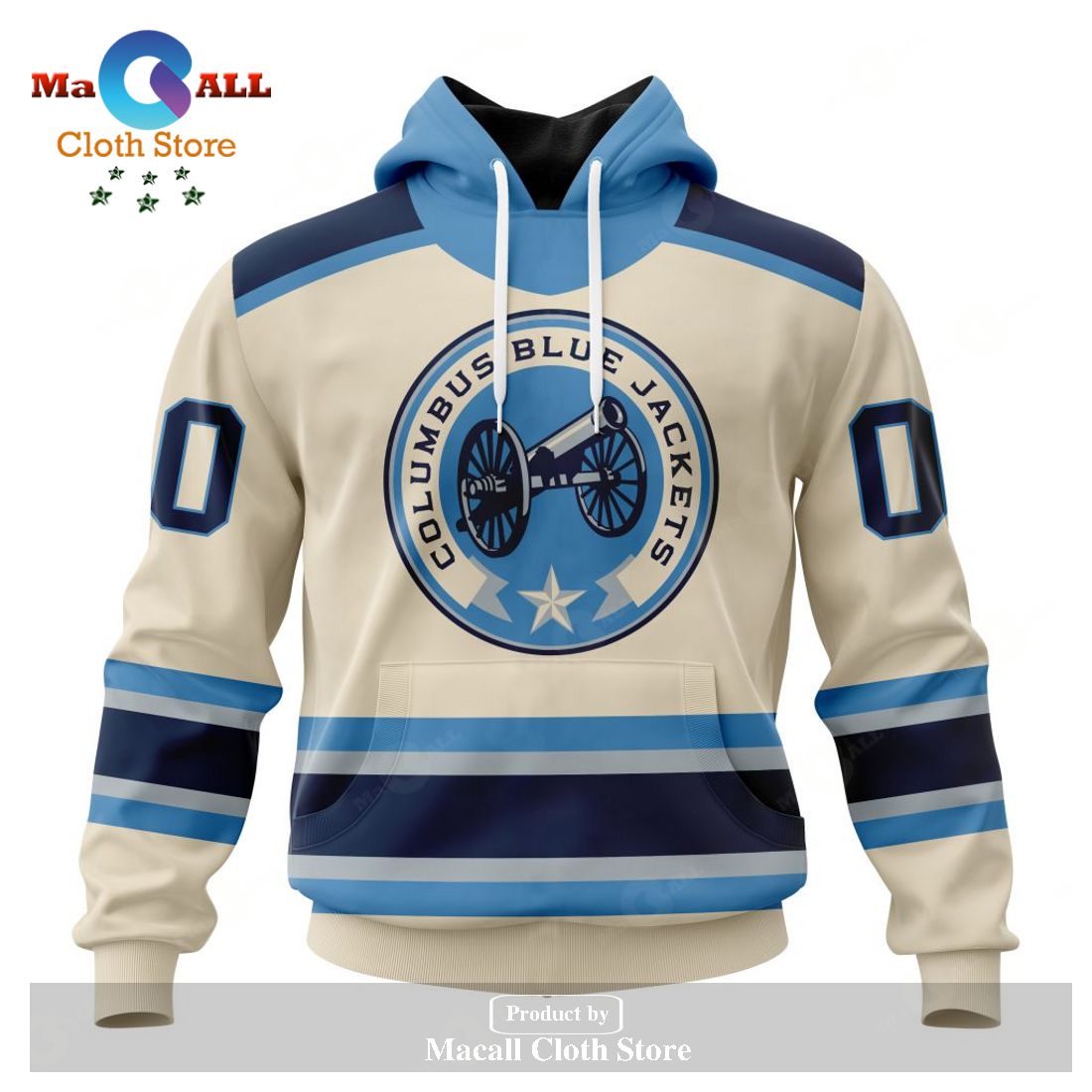 Personalized NHL Columbus Blue Jackets Special Reverse Retro Redesign Hoodie Sweatshirt 3D LIMITED EDITION