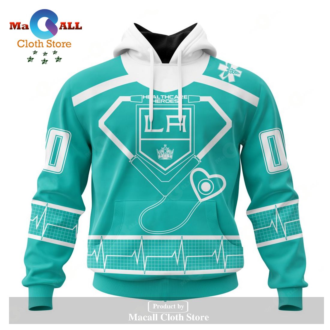 Personalized NHL Los Angeles Kings Special Design Honoring Healthcare Heroes Hoodie Sweatshirt 3D LIMITED EDITION
