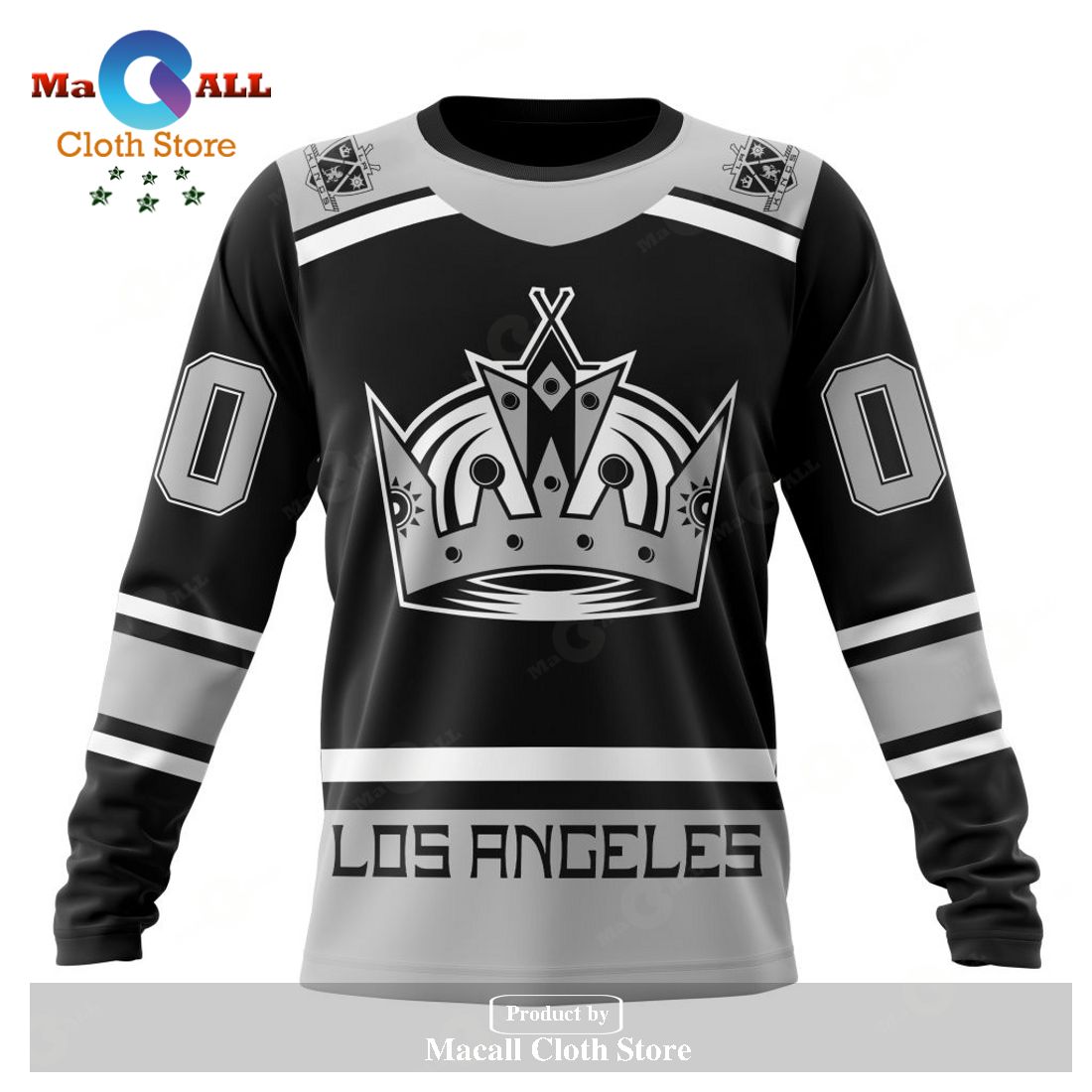 Personalized NHL Los Angeles Kings Reverse Retro Unisex 3D Hoodie