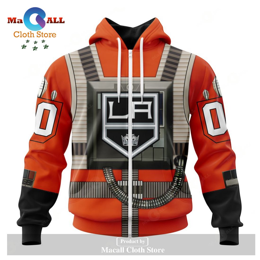 Personalized NHL Los Angeles Kings Star Wars Rebel Pilot Design Hoodie Sweatshirt 3D LIMITED EDITION
