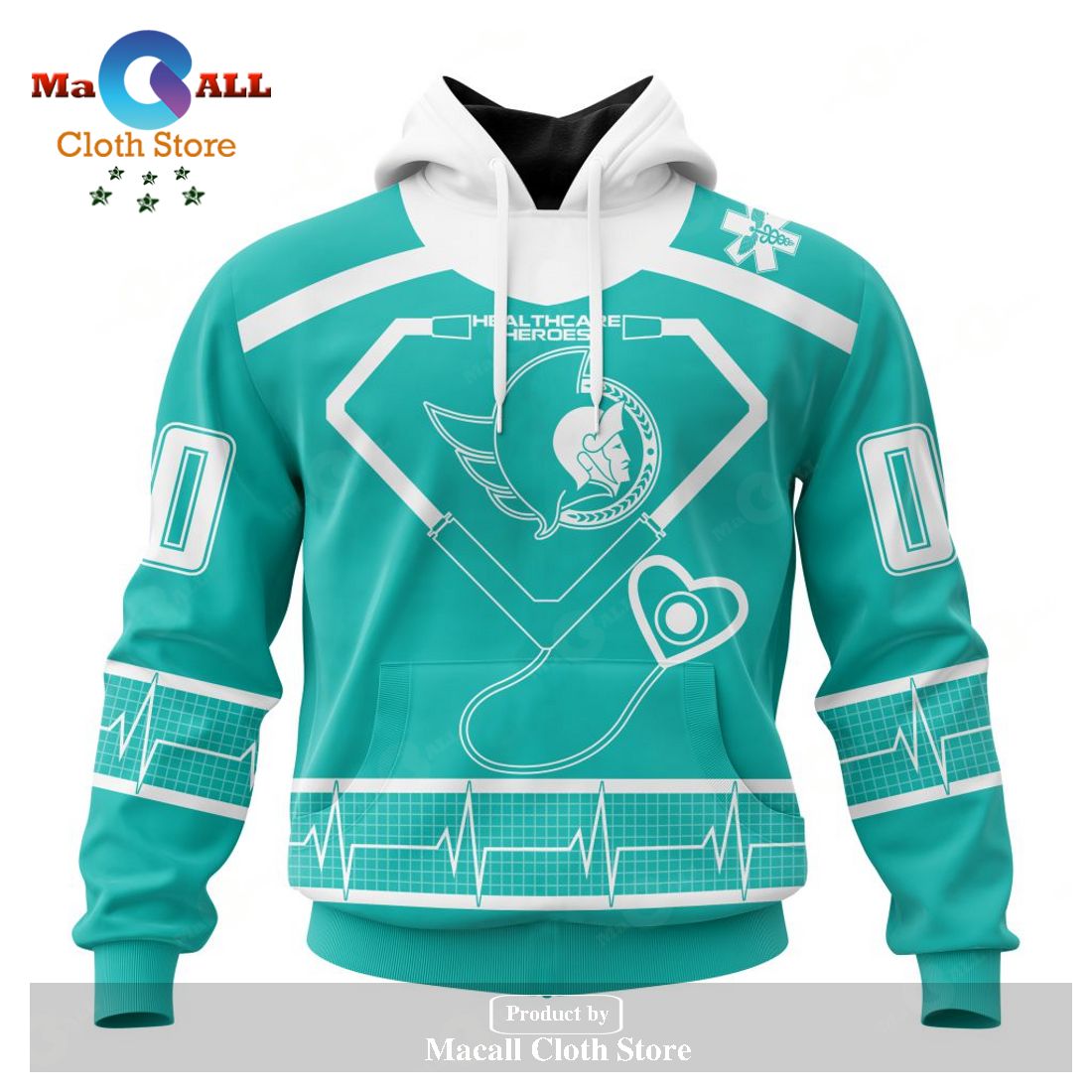 Personalized NHL Ottawa Senators Special Design Honoring Healthcare Heroes Hoodie Sweatshirt 3D LIMITED EDITION