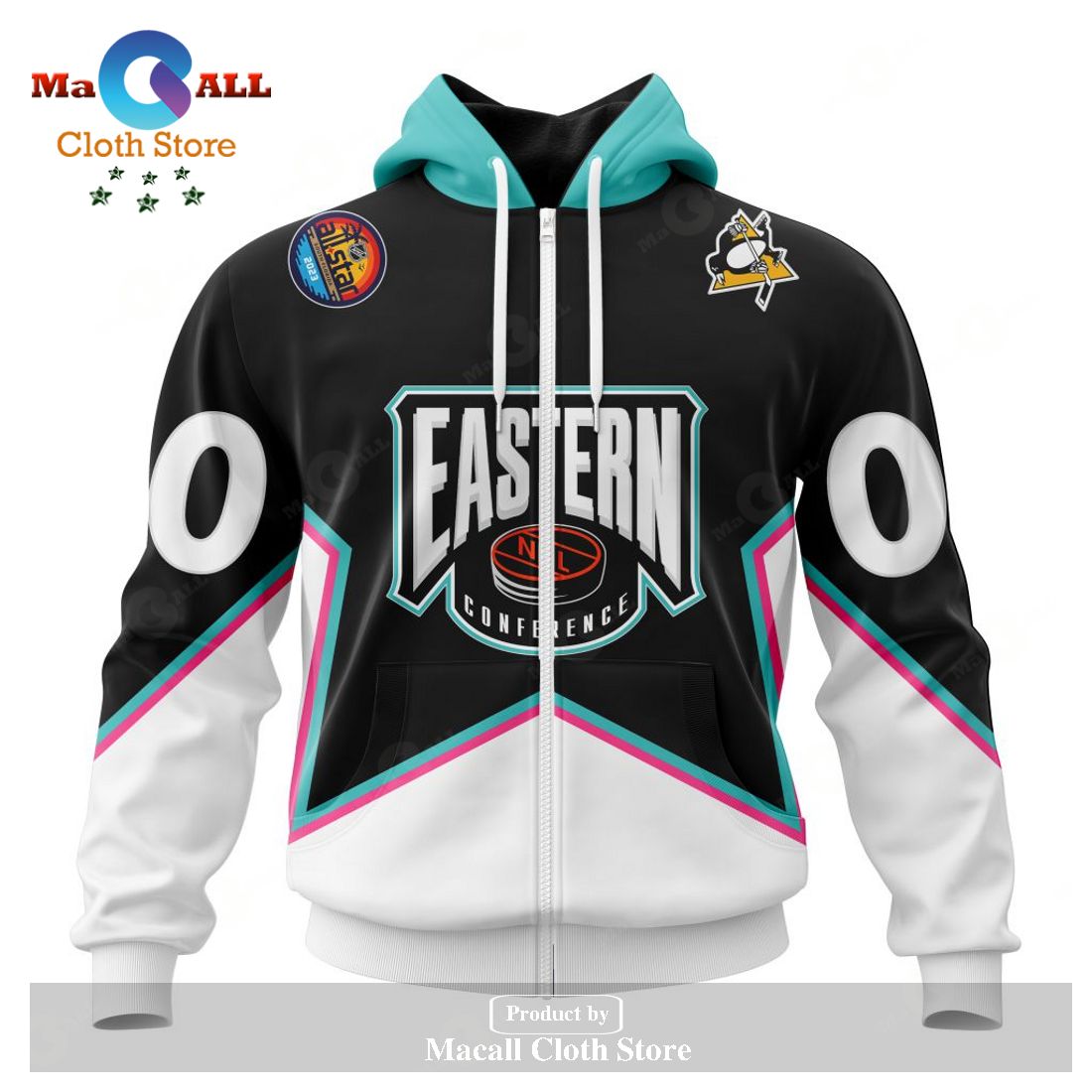 Personalized NHL Pittsburgh Penguins All-Star Eastern Conference 2023 Hoodie Sweatshirt 3D LIMITED EDITION