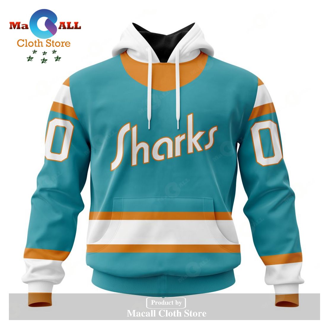 Personalized NHL San Jose Sharks Special Reverse Retro Redesign Hoodie Sweatshirt 3D LIMITED EDITION